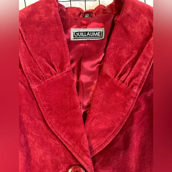 Guillaume burgundy suede jacket, medium - Picture 10 of 14